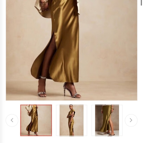 100% silk banana republic Maxi skirt - Picture 3 of 7